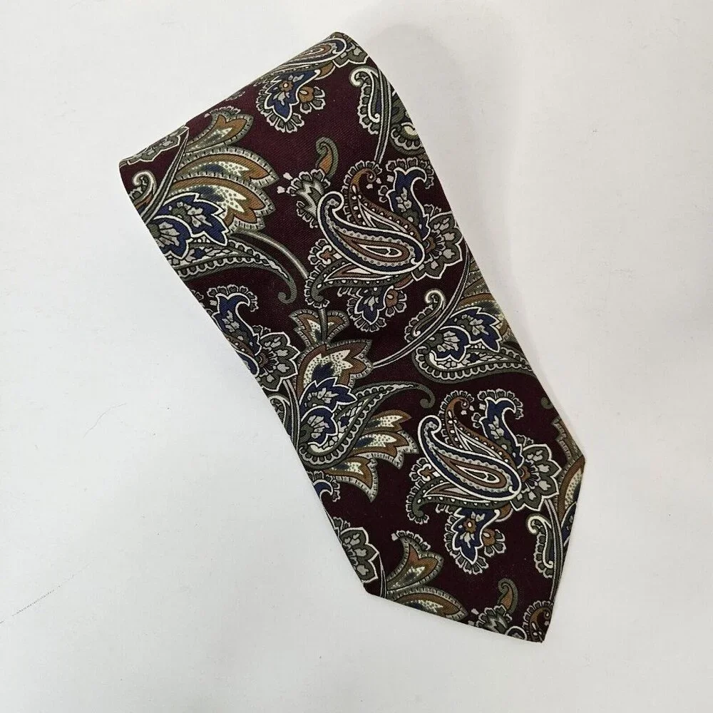 Hathaway Mens All‎ Silk Paisley Tie 3.5